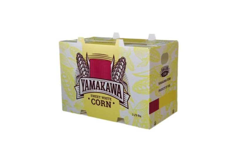 Printed sweet corn packaging box