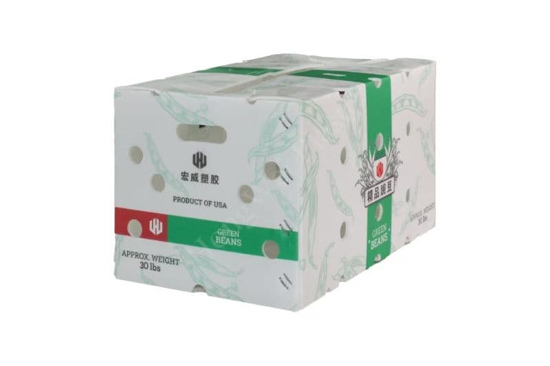 Printed green bean packaging box