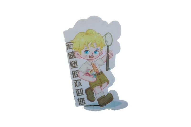 Shaped character display sign